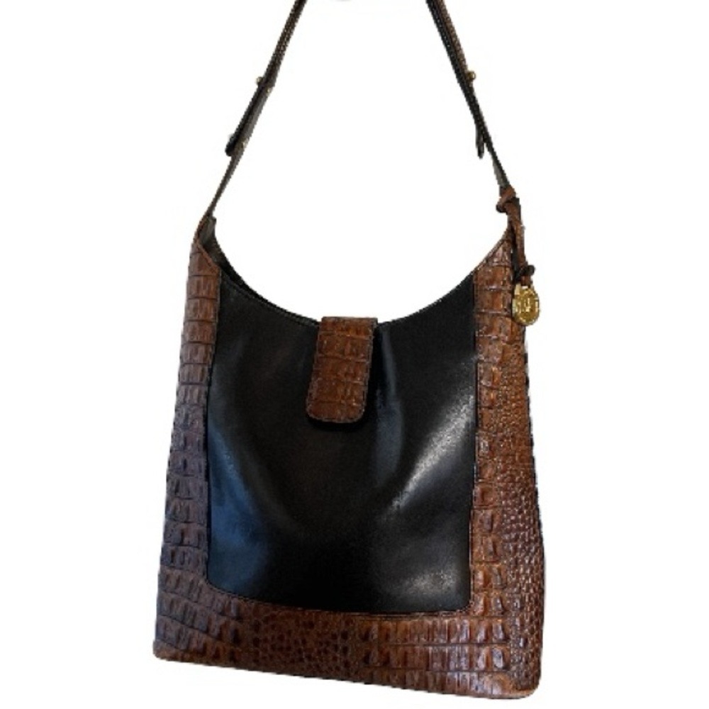 Brahmin Kendall Croc-embossed Bag
